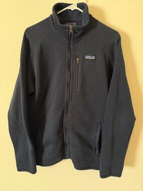 Navy Patagonia Sweater Jacket